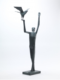 Man Releasing Bird III by Terence Coventry