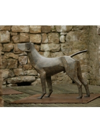 Standing Hound by Terence Coventry
