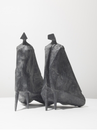 Walking Cloaked Figures II by Lynn Chadwick