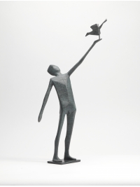 Man Releasing Bird by Terence Coventry
