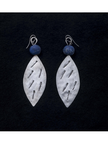 Earrings - Silver and Lapis Lazuli