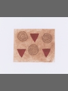 Triangles and spirals (red) by Breon O'Casey