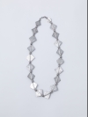 Silver Squares and Beads Necklace by Breon O'Casey